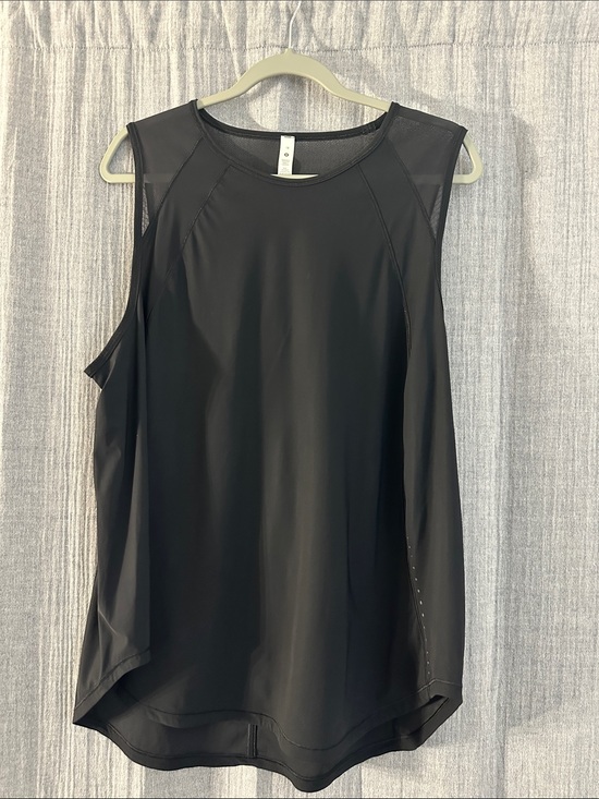 lululemon athletica Tops - lululemon athletica Black Mesh-Shoulder Active Tank